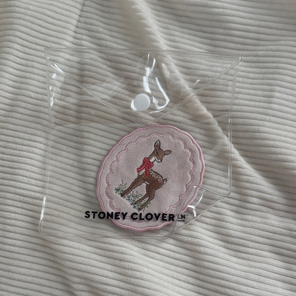NWT Stoney Clover Lane Pink Deer Patch